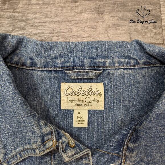 Cabela's Denim Jacket Size XL - Picture 2 of 5